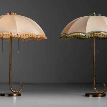 Umbrella Lamps by Gilbert Rohde