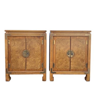 Set of 2 Chinoiserie Nightstand Cabinets 28