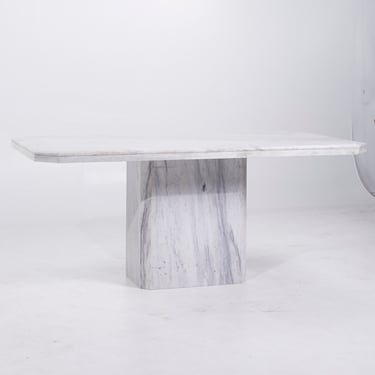 Mid Century Italian Carrara Marble Dining Table - mcm 