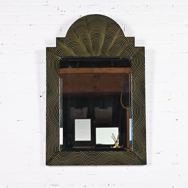 Ferdinand Digennaro Art Deco Studio Made Lacquered Wall Mirror