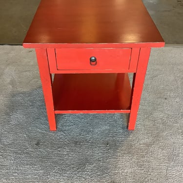 Rustic Red End Table