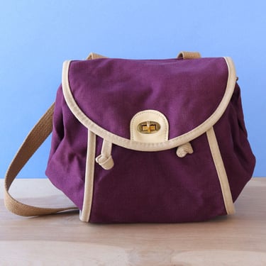 Grape Canvas Satchel Bag