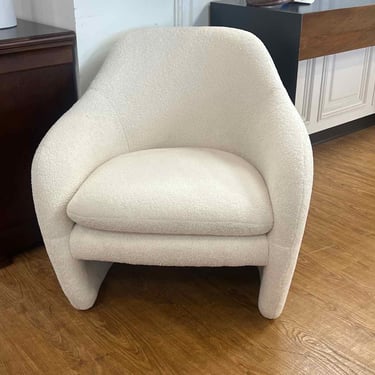 CB2 Boucle Barrel Chair