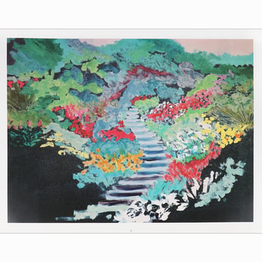 Ed Rosen Landscape Lithograph Print on Paper 