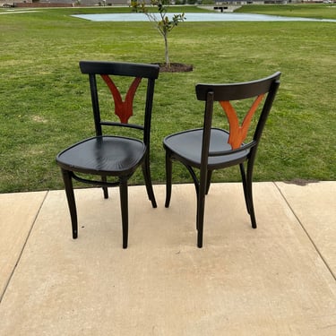 Free Shipping - Pair of Mid-Century Radomsko for Thonet Side Chairs - Desk / Dining Use 