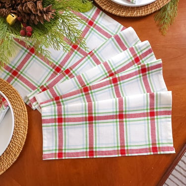 Plaid Christmas Table Runner 