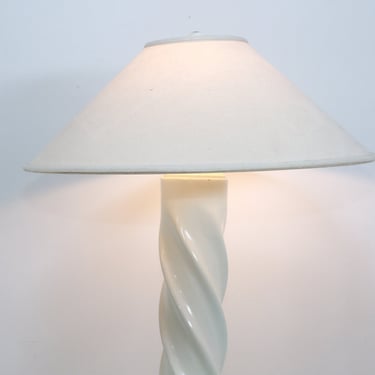 Lacquered Twist Floor Lamp, 1980s 