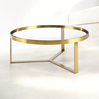 Gold Round Coffee Table