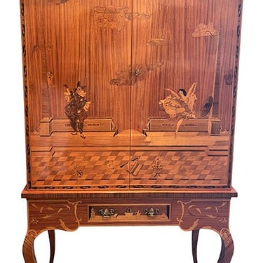 Marquestry cocktail cabinet