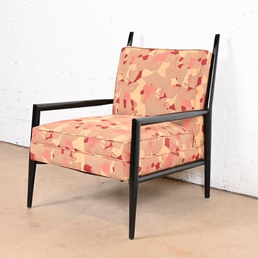 Paul McCobb Planner Group Ebonized and Upholstered Lounge Chair, 1950s