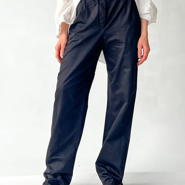 Armani Black Cotton Trousers (M)