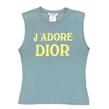 Dior 'J'Adore' Baby Blue + Yellow Tank