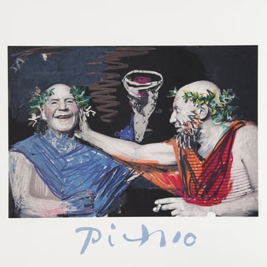 Photo Rehasse de Picasso et Manuel Pallares by Pablo Picasso, Marina Picasso Estate Lithograph Poster 