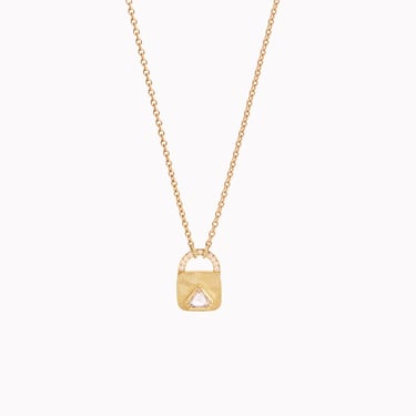 Diamond Lock Necklace