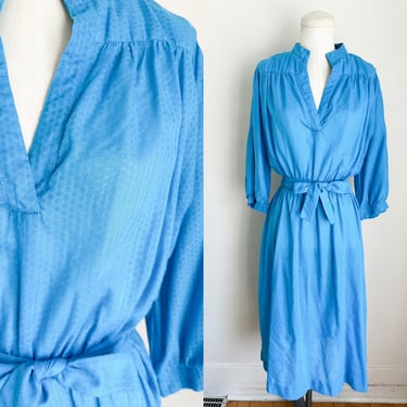 Vintage Sheer Dotted Dress / L 