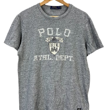 Polo Ralph Lauren Athletic Dept. Large Crest Gray T-Shirt Large