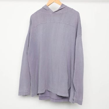 vintage LAVENDER slouchy oversize hoodie 1990s y2k pullover t-shirt/sweatshirt top -- men's size large 