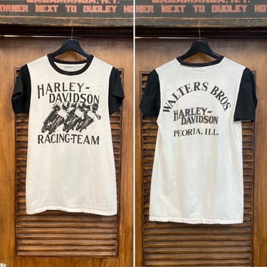 Vintage 1980’s Harley Davidson Motorcycle Racing Team MC Club Original T-Shirt, 80’s Tee Shirt, Vintage Clothing 