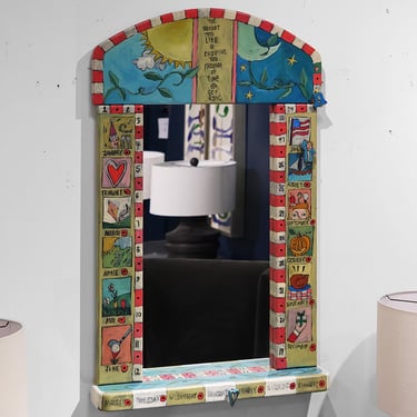 Sticks Whimsical Calendar Mirror With Movable Pegs