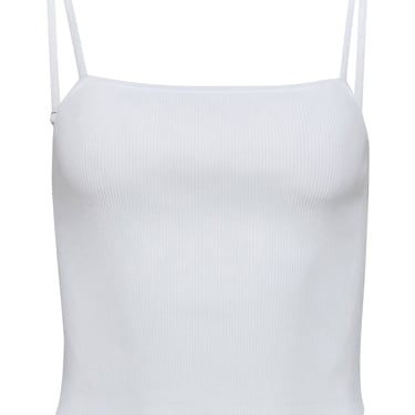 A.L.C. - Whited Ribbed Crop Top Sz S