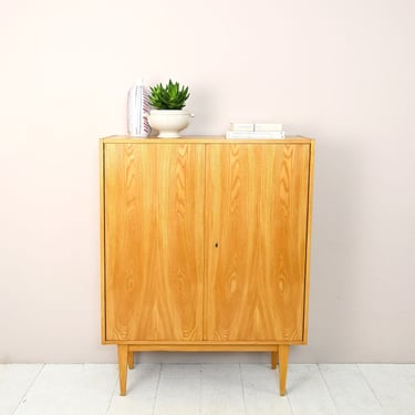 MidCentury Vintage Wooden Double-Door Sideboard, 50s 60s Original Nordic Design, Home Interior Decor 