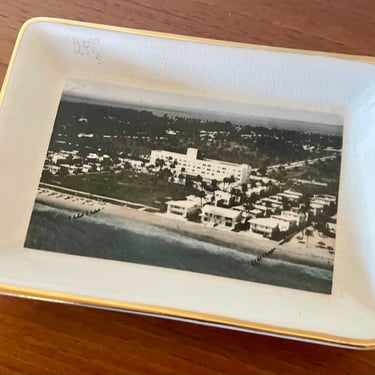 Vintage Ceramic Decorative Dish From The Key Biscayne Hotel and Villas 