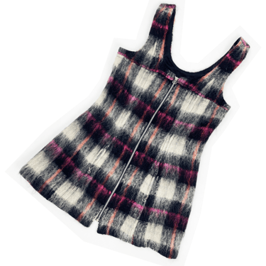 Anna Sui F/W 1994 mohair zip dress