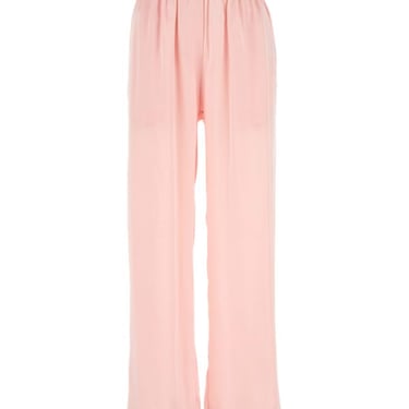 Burberry Woman Pastel Pink Satin Pyjama Pant