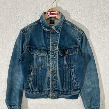 1980s LEE Blue Denim Jacket Sz. S