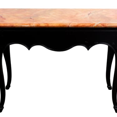 Pair of Italian Tables with Faux Marble Tops