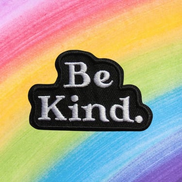 Be Kind Patch - Iron on Patches for Crafting DIY Fashion Projects Denim Jean Jackets 