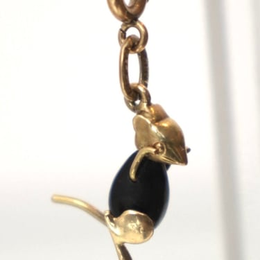 14K Gold Tiny Mouse Charm