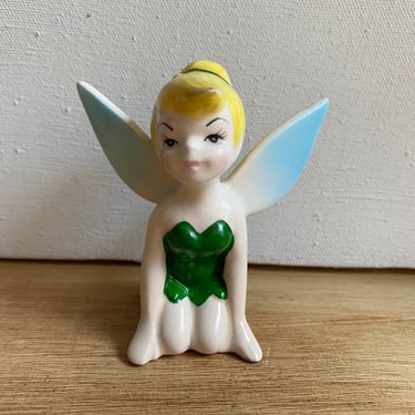 Vintage Tinkerbell Figurine, Disney Souvenir, Peter Pan Character, Fairy, Pixie 