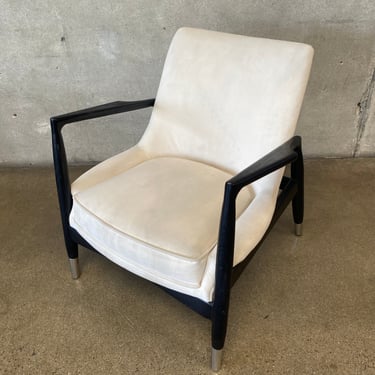 Modernist Lounge Chair Black and White