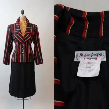 1980s YSL Yves Saint Laurent RIVE GAUCHE jacket medium | new winter 