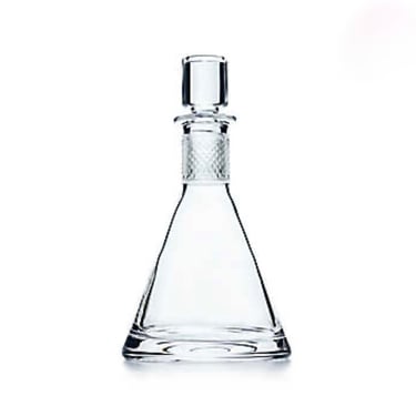 Diamond Point Conical Decanter by Tiffany & Co. 