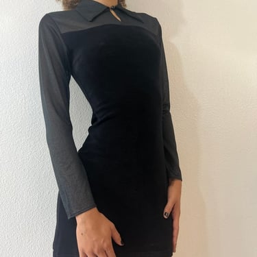 Vintage Entrancy Black Mini Dress by VintageRosemond