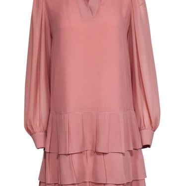 See by Chloe - Blush Pink Pleated Bottom Dress Sz 4