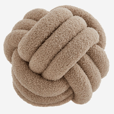 Taupe Knot Pillow