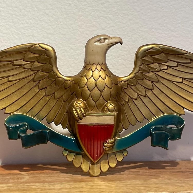 Plaque Décorative Ronde En étain – Pâturage Vache – Sexton, Fabriquée Aux USA (occasion)