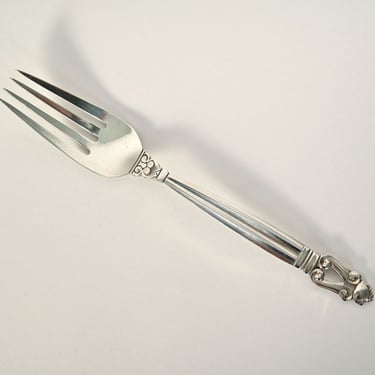Georg Jensen Acorn Dinner Fork 7.5 inch Danish ModernMeasures 