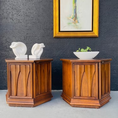 Pair of Brasilia Style End Tables