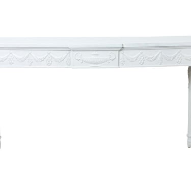 Neoclassical Style White Painted Console