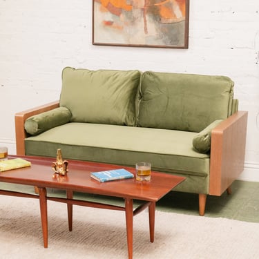 Clement Sofa in Olive Green