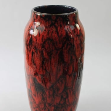 Scheurich ceramic brown vase fat lava form 242 22 WGP | Capricorn
