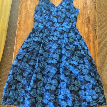 Private Listing Anthea Crawford Navy Floral Dress