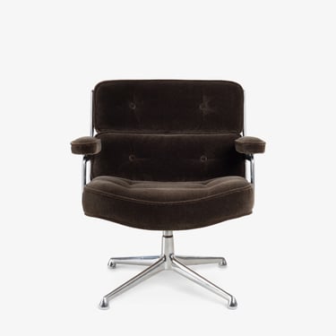 Eames Time-Life Lobby Chair in Brown Mohair