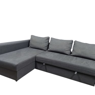 Gray 2pc Pull Out Bed Sectional