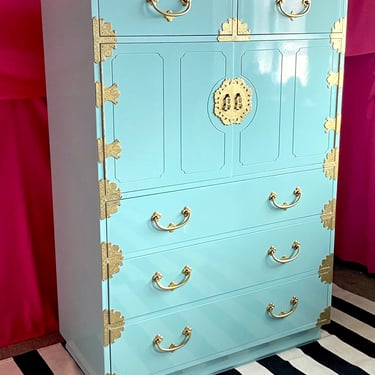 Chinoiserie Armoire  - Lacquered + Free Shipping 