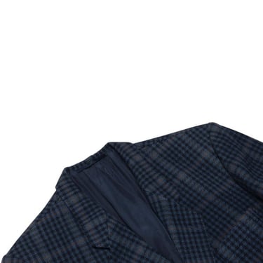 Peek &amp; Cloppenburg 60s Houndstooth Brushed Twill Tweed Sports Jacket - Blue